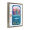 Stupell Industries Silly Sardines Blue Tin Floating Frame, design by Courtney Prahl